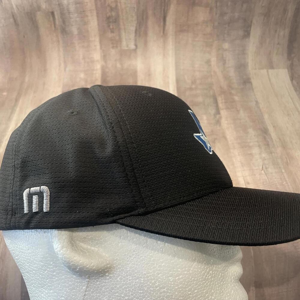 Travis Mathew FlexFit Hat Men’s L-XL Black TEXAS Embroidered Golf Cap - Picture 3 of 8